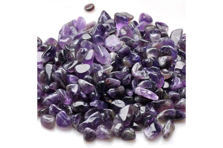 Pierres de cristal de quartz améthyste violet naturel WAYBER 1 lb 460 g