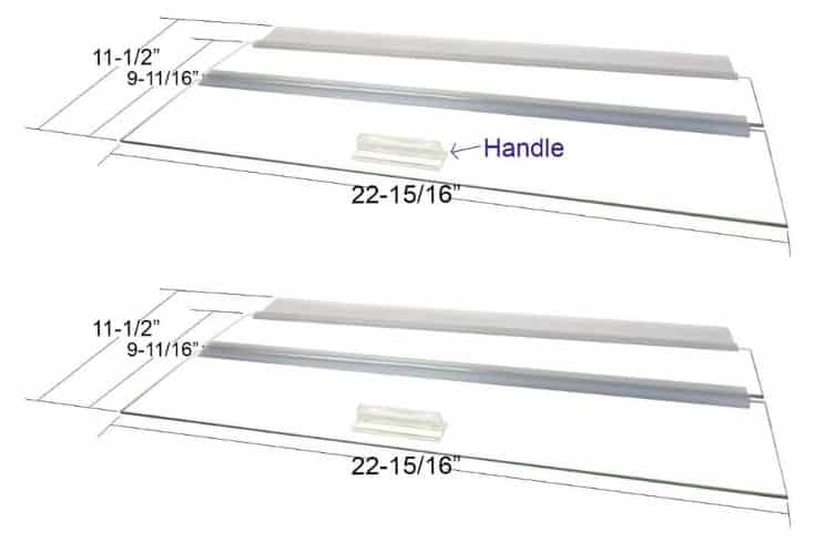 Auvents en verre pour aquariums avec et sans supports centraux, aquariums de 10 à 360 gallons