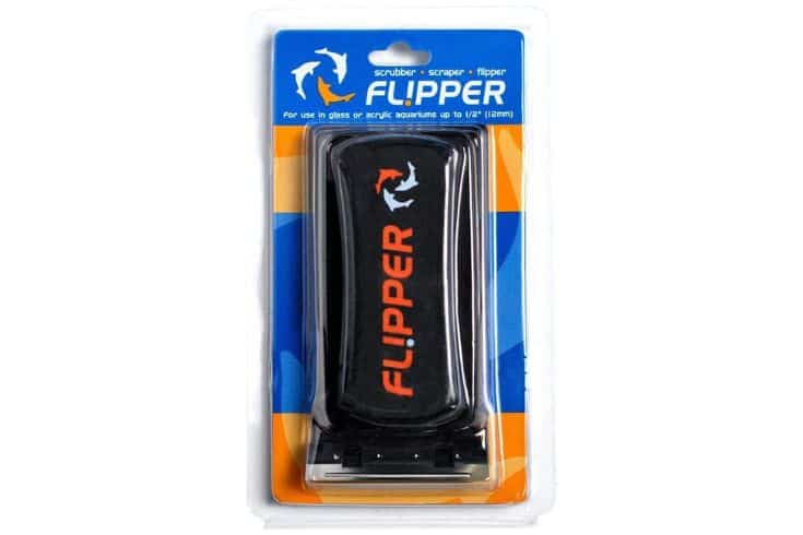 FL!PPER Flipper Cleaner – Nettoyant magnétique 2 en 1 pour vitres d'aquarium